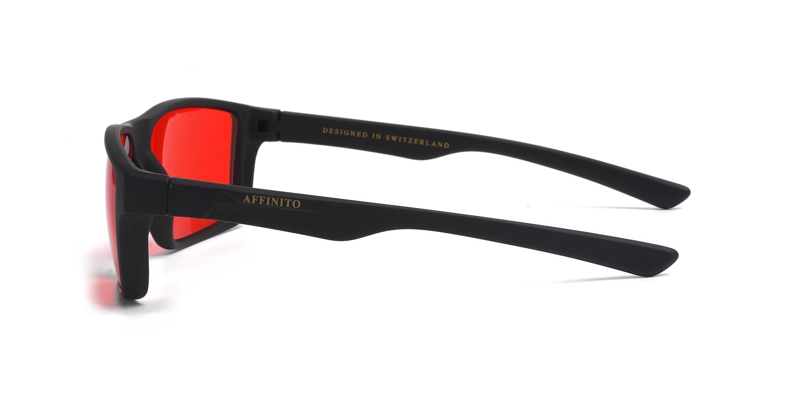 Rosso lens, side view