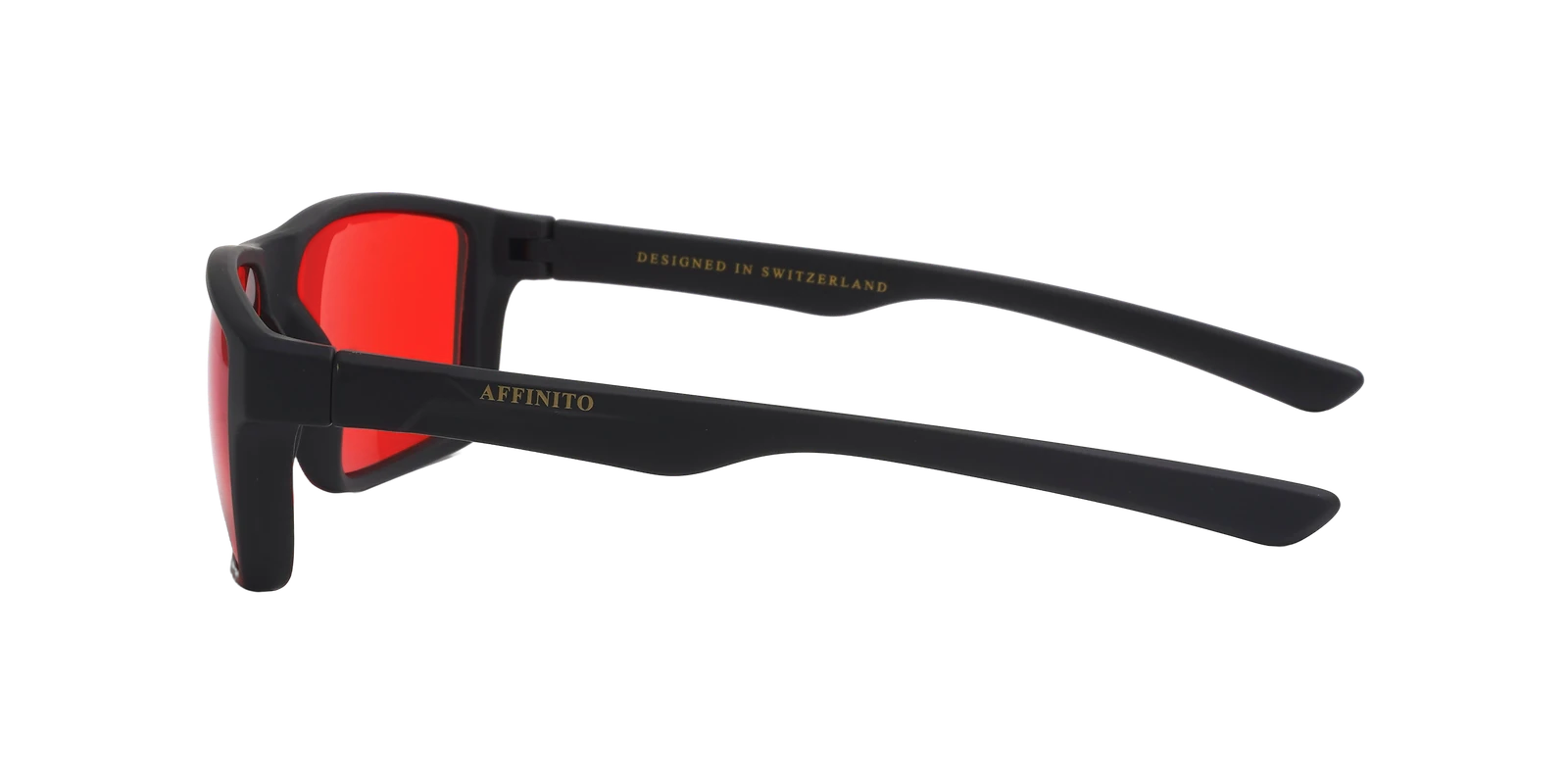 Rosso lens, side view
