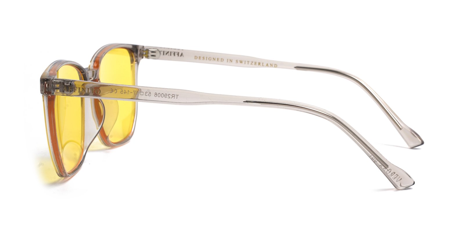 Giallo lens, side view
